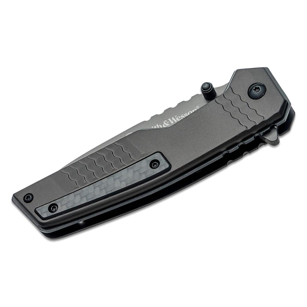 Smith & Wesson Spec Ops Carbon Folding Knife 3 1/2" Blade Black Picture of Battenfeld Knives S&W Spec Ops Carbon - Box