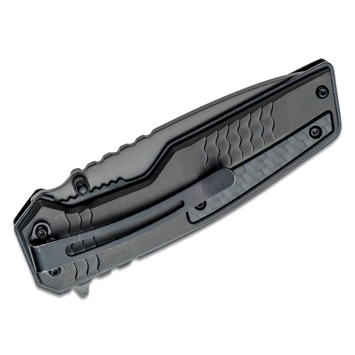 Smith & Wesson Spec Ops Carbon Folding Knife 3 1/2" Blade Black Picture of Battenfeld Knives S&W Spec Ops Carbon - Box
