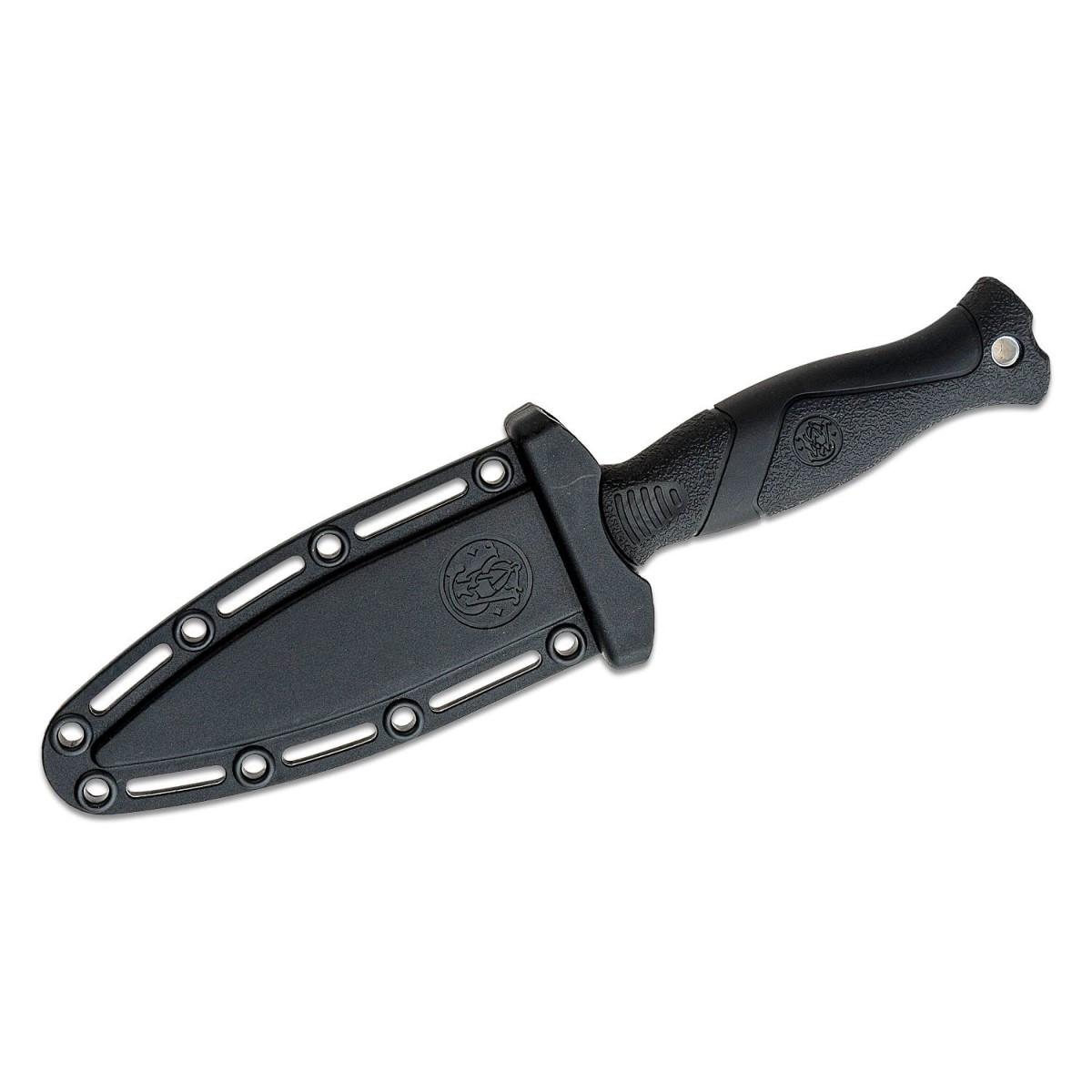 Smith & Wesson HRT Fixed Blade Boot Knife 4" Blade Black Picture of Battenfeld Knives S&W HRT 4 in Boot Knife - Box