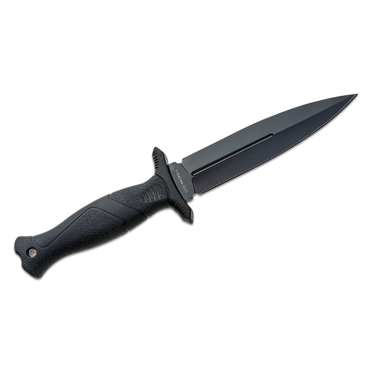 Smith & Wesson HRT Fixed Blade Boot Knife 5 1/2" Blade Black Picture of Battenfeld Knives S&W HRT 5.5 in Boot Knife - Box
