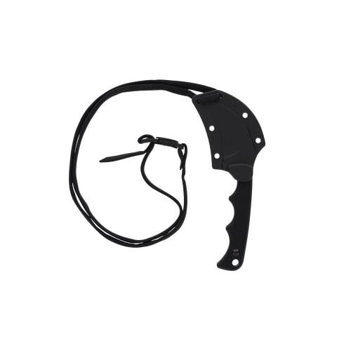 Smith & Wesson H.R.T. Karambit Neck Fixed Knife 2" Cleaver Blade Black with Nylon Sheath Blister Picture of Battenfeld Knives S&W KT HRT Karambit Neck Knife-Blister CP=3