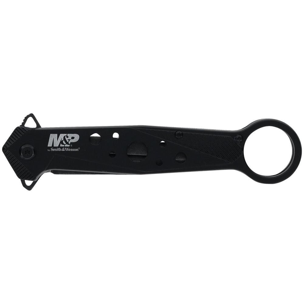 Smith & Wesson M&P Folding Knife Dagger Blade Black Picture of Battenfeld Knives M&P KT Folding Dagger-Blister CP=3