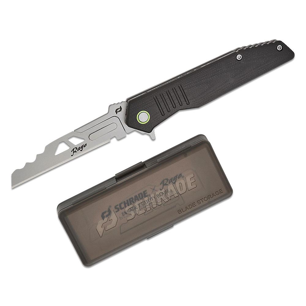 Schrade Nitro Enrage 7 Assisted Folding Knife 2-1/2" Utility Blade Black Picture of Battenfeld Knives SCHRADE Nitro Enrage 7 Spring Assisted 2.5'' Blade