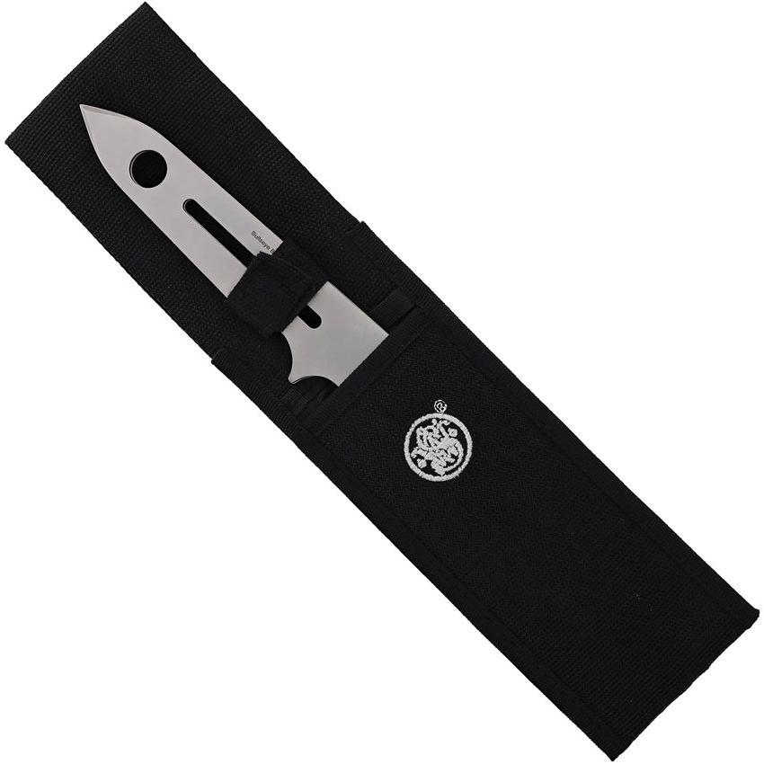 Smith & Wesson Bullseye Throwing Bowie Knife 7" Fixed Blade Silver Picture of Battenfeld Knives S&W KT Bullseye Throwing Bowie 7'' Blade