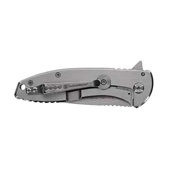 Smith & Wesson KT Executive Platinum Folding Knife 3" Drop Point Blade Silver Box Picture of Battenfeld Knives S&W KT Executive Platinum - Box 3'' Blade