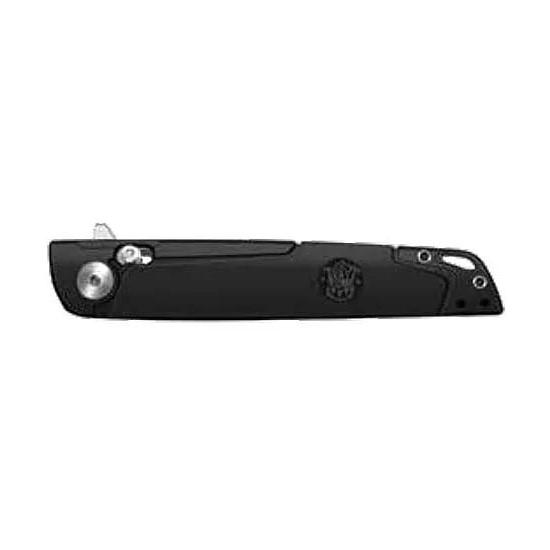 Smith & Wesson KT 24/7 Crossbar Folder Knife 3-1/4" Drop Point Blade Black Picture of Battenfeld Knives S&W KT 24/7 Crossbar Folder 3.25'' Blade