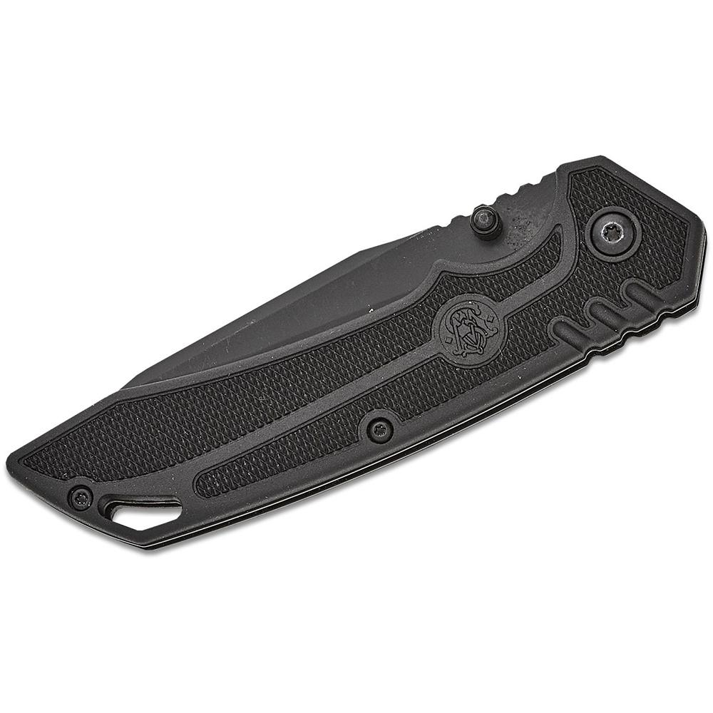 Smith & Wesson Special Ops Folding Knife 3.5" Clip Point Blade Black Picture of Battenfeld Knives S&W KT Special Ops Serrated Clip Point 3'' Blade