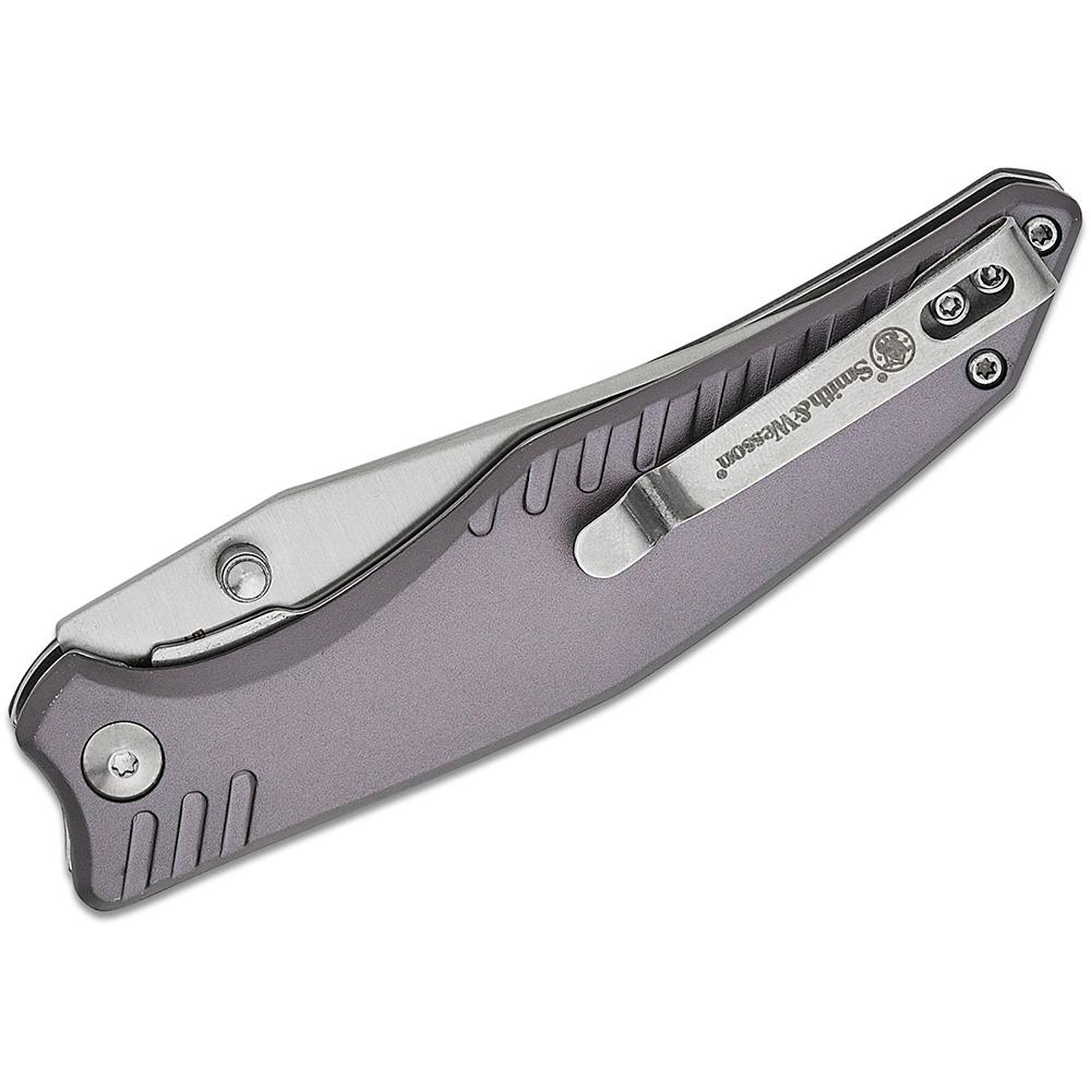 Smith & Wesson Black Ops Folding Knife 3-1/2" Clip Point Blade Slate Grey Picture of Battenfeld Knives S&W KT Black Ops Clip Point Folder 3.5'' Blade