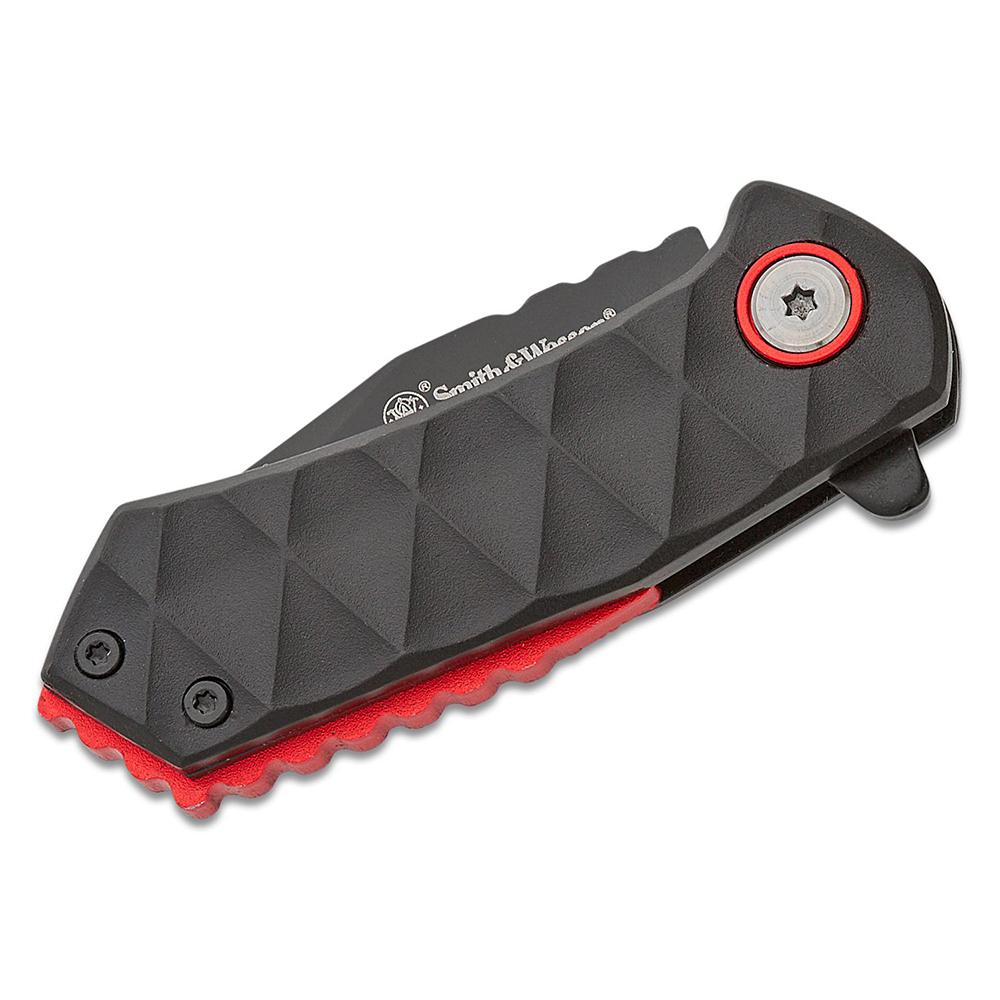 Smith & Wesson 24/7 Spring Assisted Folding Knife 1-9/10" Clip Point Blade Black Picture of Battenfeld Knives S&W KT 24/7 Spring Assist Clip Point 1.9'' Blade