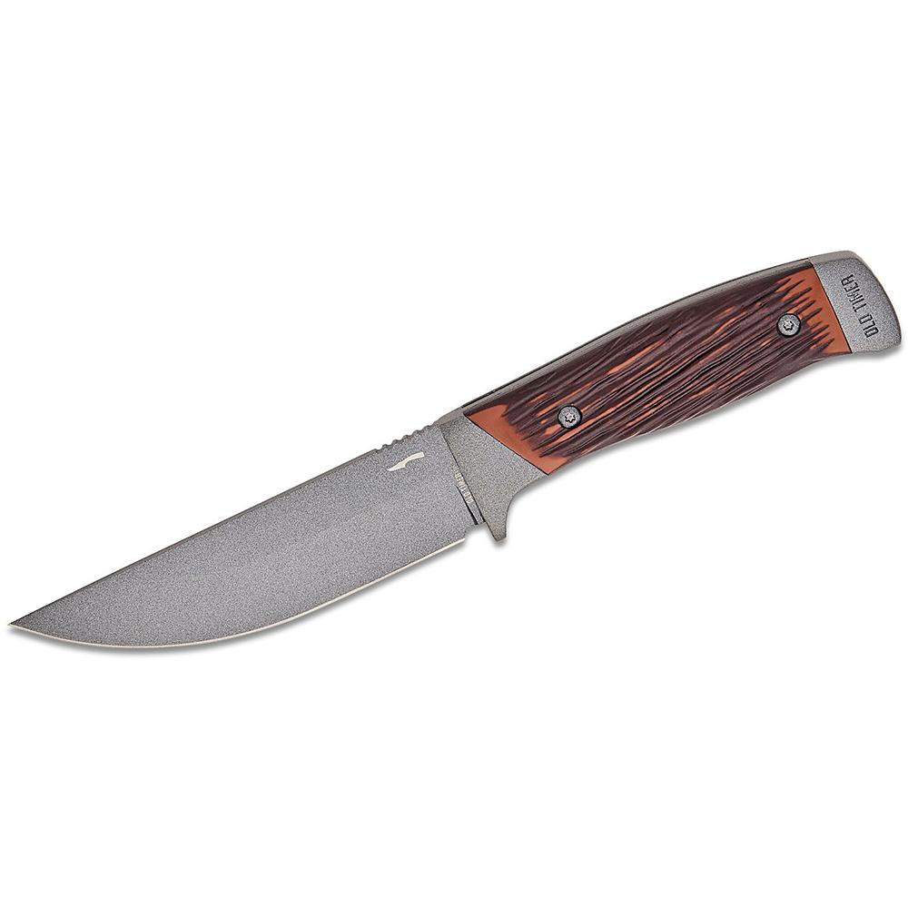 Old Timer Frontier Fixed Blade Knife 5" Drop Point Blade Wood Box Picture of Battenfeld Knives OLD TIMER Frontier Fixed Blade 131OTF Sm Box 5'' Blade
