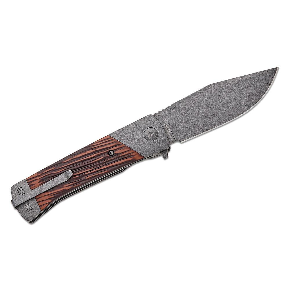 Old Timer Frontier Manual Folding Knife 3-1/2" Clip Point Blade Rosewood Picture of Battenfeld Knives OLD TIMER Frontier Manual Folder 134OTF Sm Box 2.7'' Blade