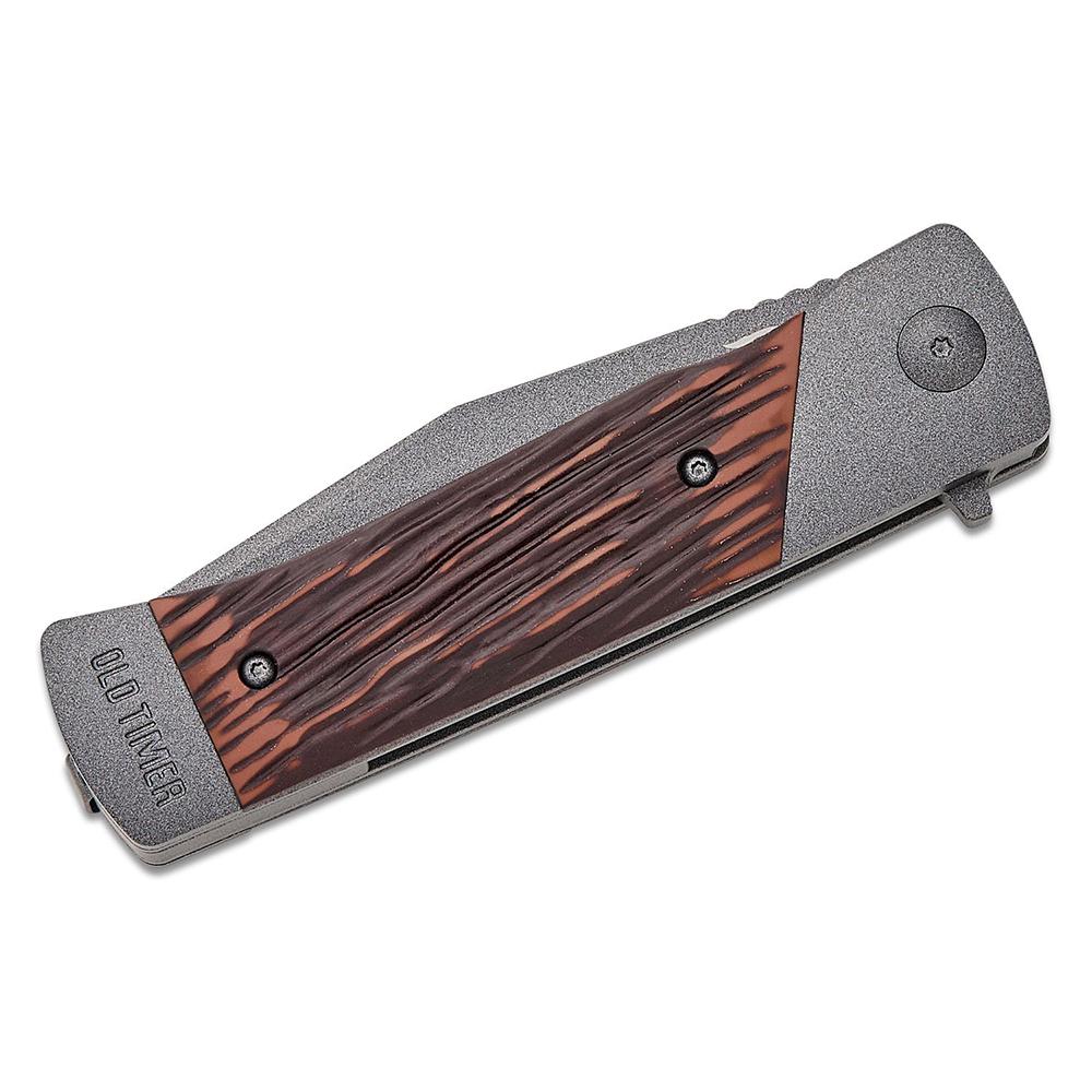 Old Timer Frontier Manual Folding Knife 3-1/2" Clip Point Blade Rosewood Picture of Battenfeld Knives OLD TIMER Frontier Manual Folder 134OTF Sm Box 2.7'' Blade