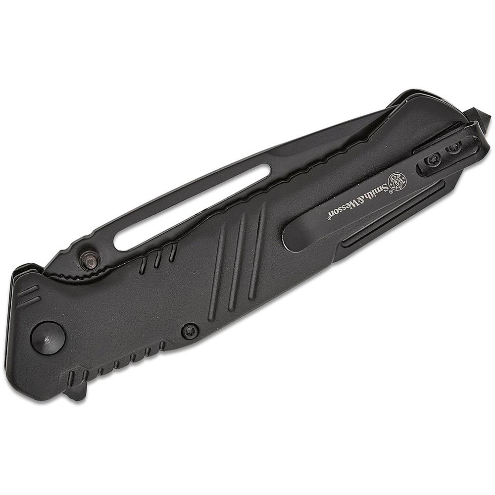 Smith & Wesson Extreme Ops Folding Knife 3-1/2" Tanto Blade Black with Glass Breaker Box Picture of Battenfeld Knives S&W KT Extreme Ops Tanto w/ Glass Breaker - Box 3.5'' Blade