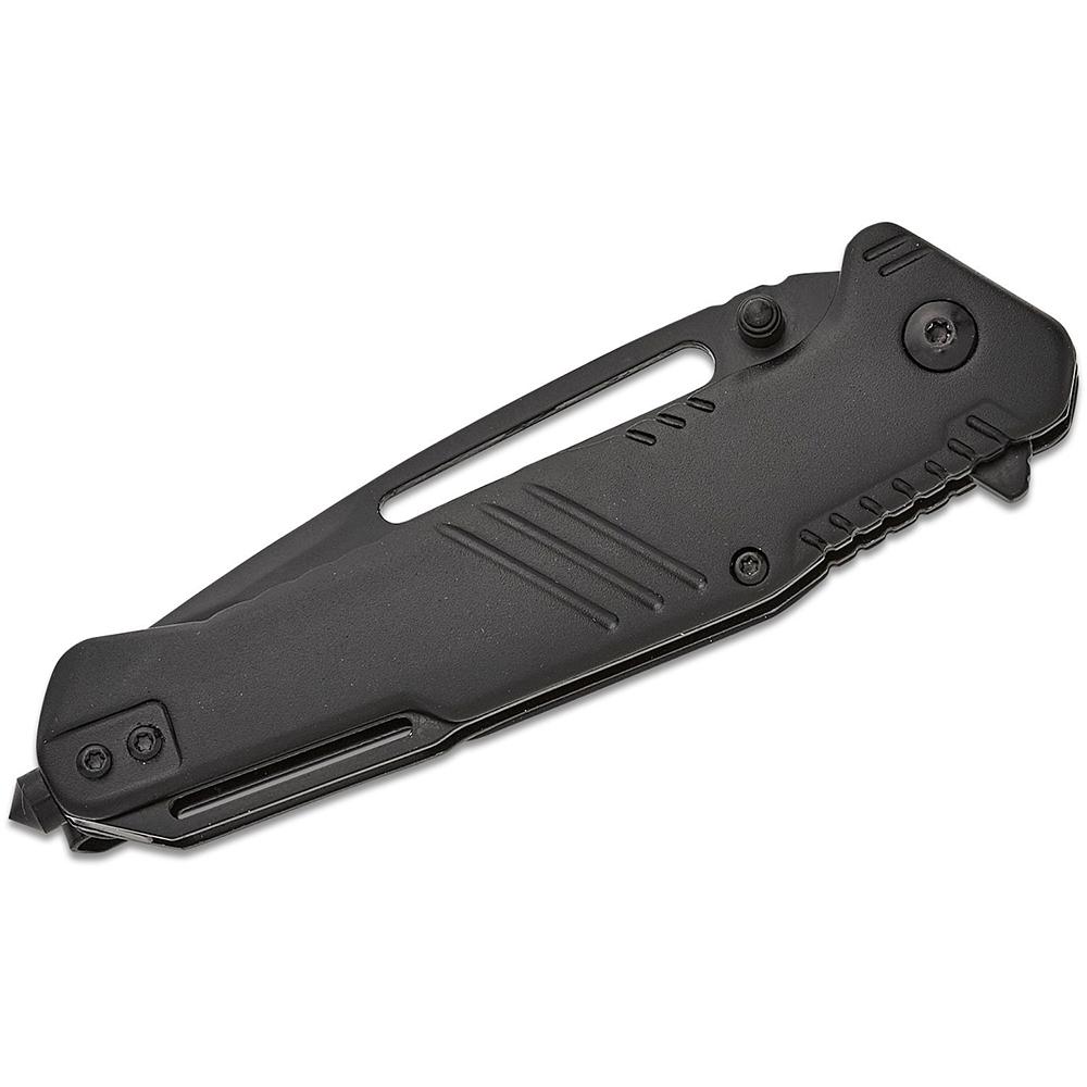 Smith & Wesson Extreme Ops Folding Knife 3-1/2" Tanto Blade Black with Glass Breaker Box Picture of Battenfeld Knives S&W KT Extreme Ops Tanto w/ Glass Breaker - Box 3.5'' Blade
