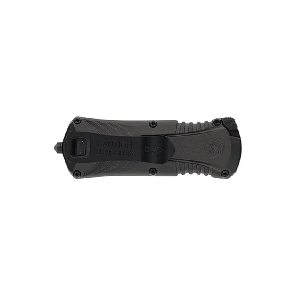 Smith & Wesson M&P Compact OTF Folding Knife 1-9/10" Spear Point Blade Grey Picture of Battenfeld Knives M&P KT MPOTF Compact Gray/Black