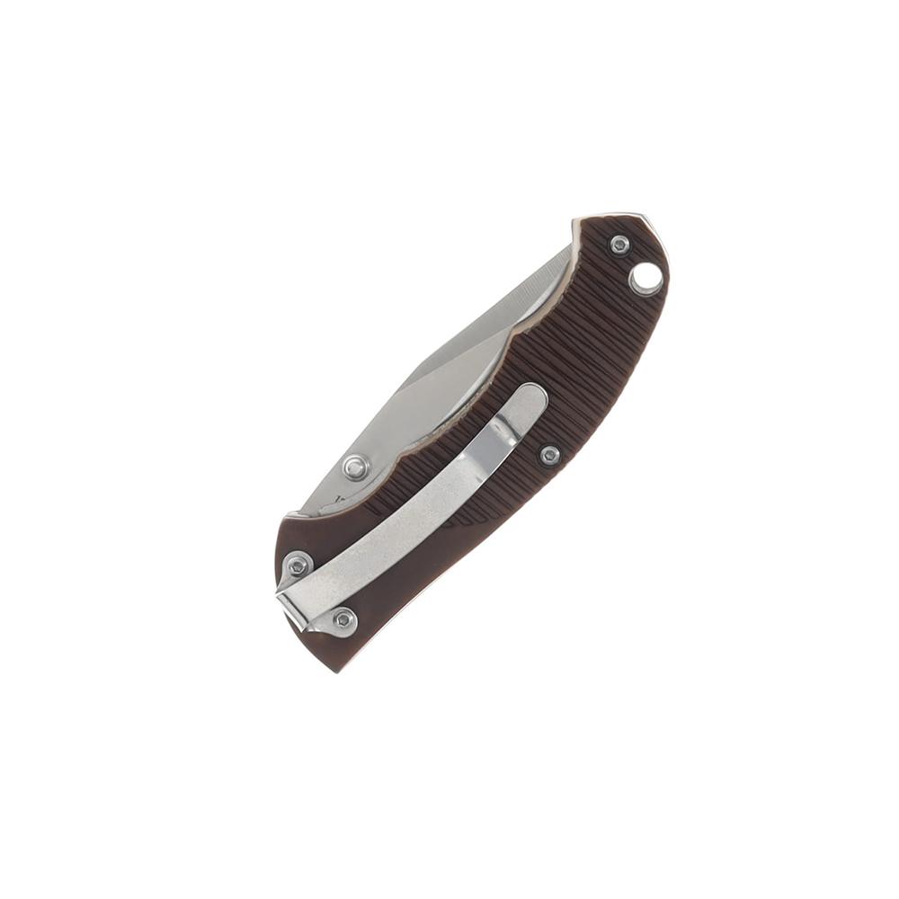 Old Timer Clip Folding Knife 2-3/4" Clip Point Blade Brown Picture of Battenfeld Knives Old Timer Clip Folder