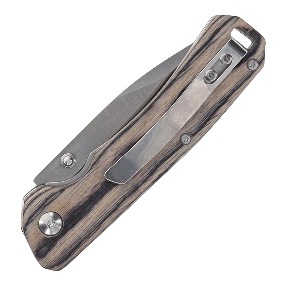Uncle Henry Folding Knife 3" Drop Point Blade Brown Pakka Wood Picture of Battenfeld Knives Uncle Henry Folding Knife
