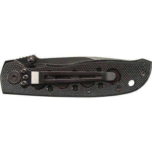 Smith & Wesson Extreme Ops Tanto Folding Knife 3 1/4" Blade Black Picture of Battenfeld Knives S&W liner lock aluminum folder