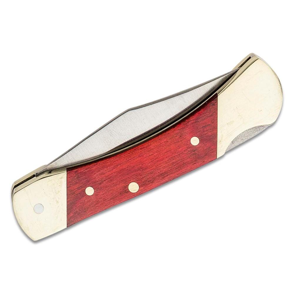 Schrade Uncle Henry Brown Bear Folding Knife 2-1/4" Clip Point Blade Wood Picture of Battenfeld Knives Uncle Henry 3" Brown Bear Lockback CP=12
