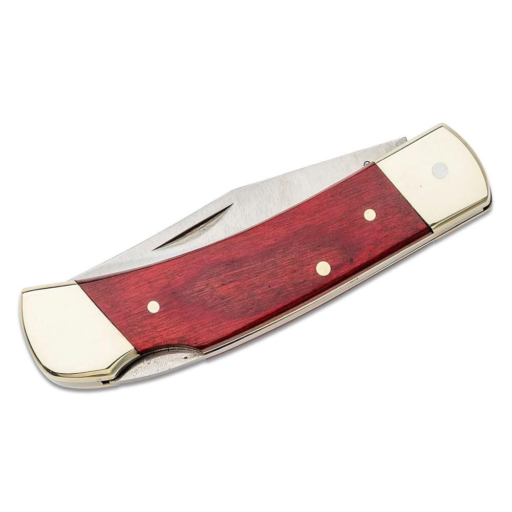 Schrade Uncle Henry Smokey Lockback Folding Knife 2-7/8" Clip Point Blade Wood with Leather Sheath Picture of Battenfeld Knives Uncle Henry 3 3/4" Smokey Lockback w/ Lea CP=12