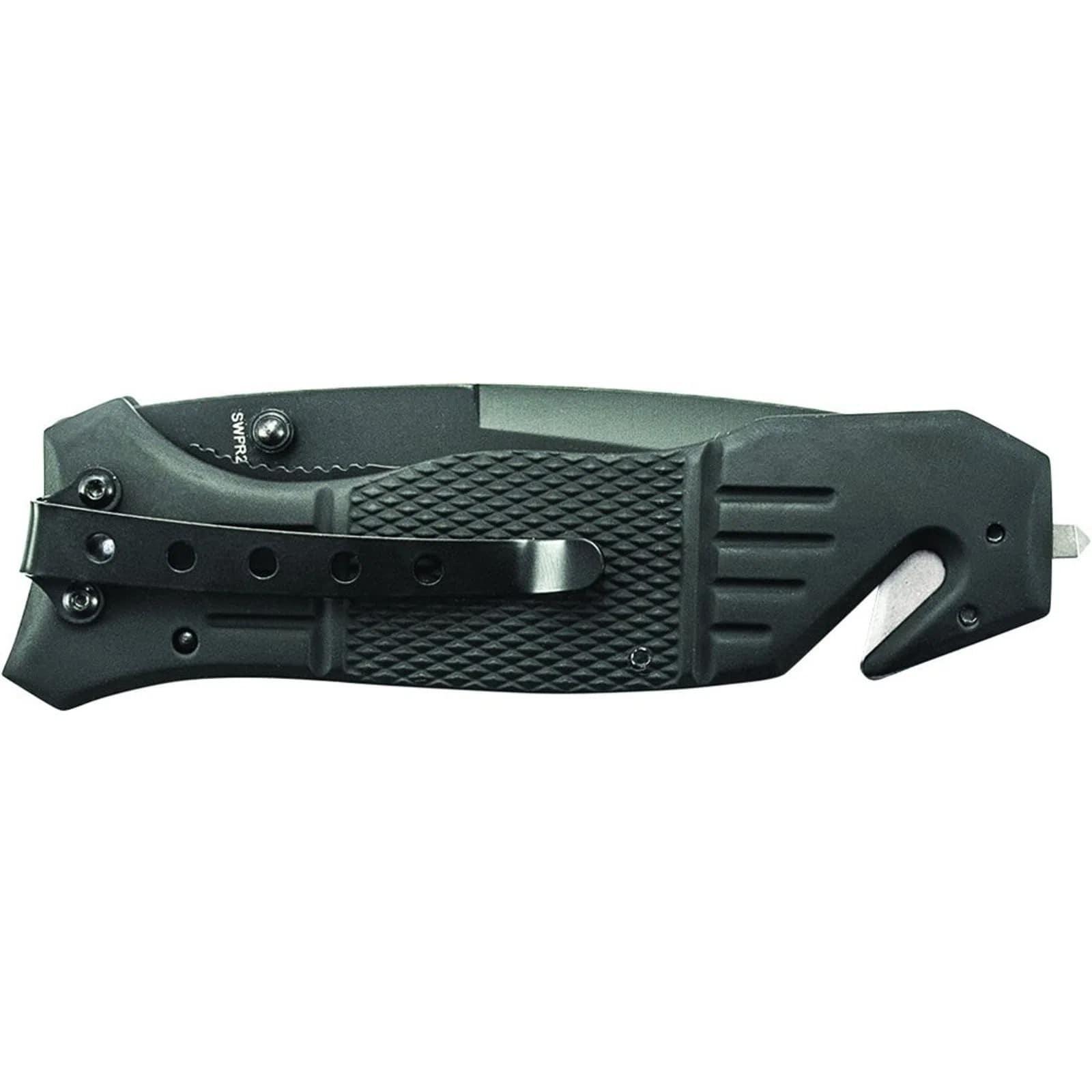 Smith & Wesson Extreme Ops Liner Lock Folding Knife 3.3" Blade Black Picture of Battenfeld Knives S&W ext ops first response