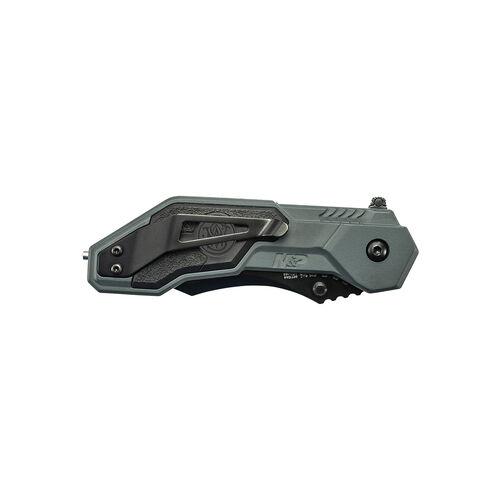 Smith & Wesson M&P M.A.G.I.C. Assisted Opening Clip Point Folding Knife 2 9/10" Blade Blue Picture of Battenfeld Knives M&P1 assist bl 40% ser