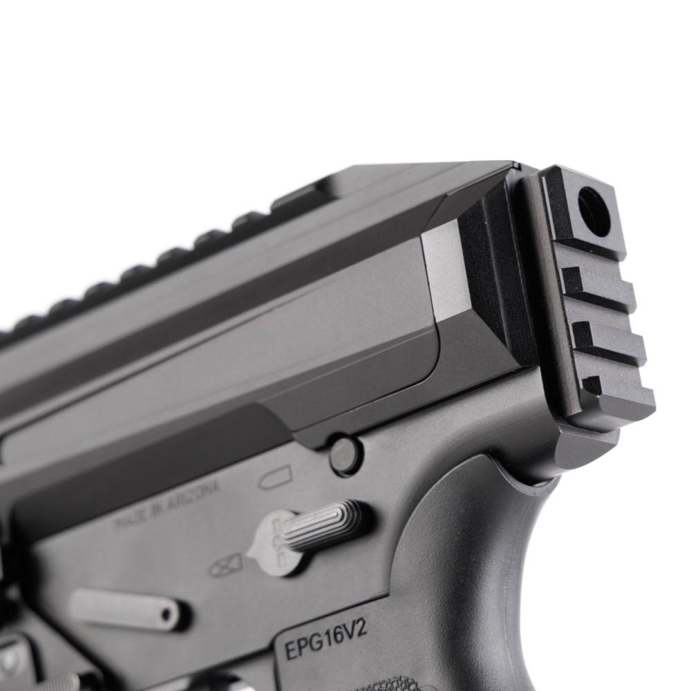 Patriot Ordnance Factory Phoenix Handgun 9mm Luger 35rd Magazine 8.5" Barrel Black with MLOK Rail Picture of Patriot Ordnance Factory Phoenix 9MM Pistol 8" Barrel M-Lok rail
