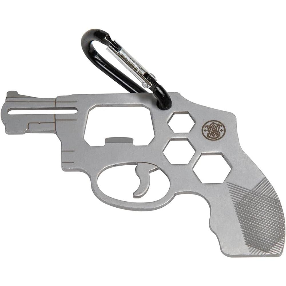 Smith & Wesson M&P Revolver Novelty Multi-Tool Steel Picture of AOB S&W Revolver Novelty Multi-Tool w/ Carabiner