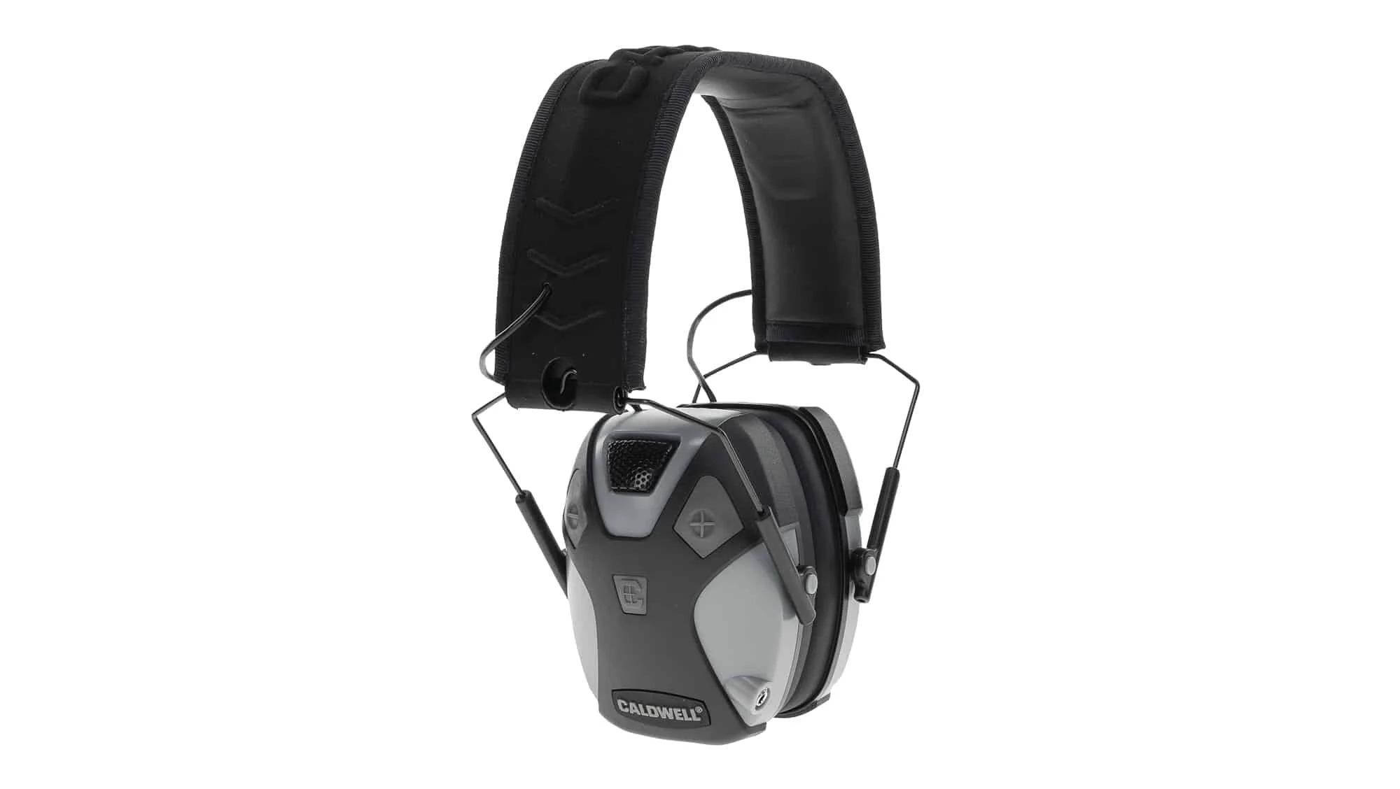 Caldwell E-Max Pro 23db Electronic Earmuffs-Gray Picture of AOB New Generation Earmuff-Gray 23NRR