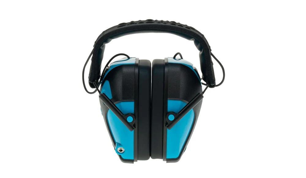 Caldwell Small E-Max Pro Earmuffs - Neon Blue 23nB NRR Picture of AOB Small Electronic Earmuff Neon Blue