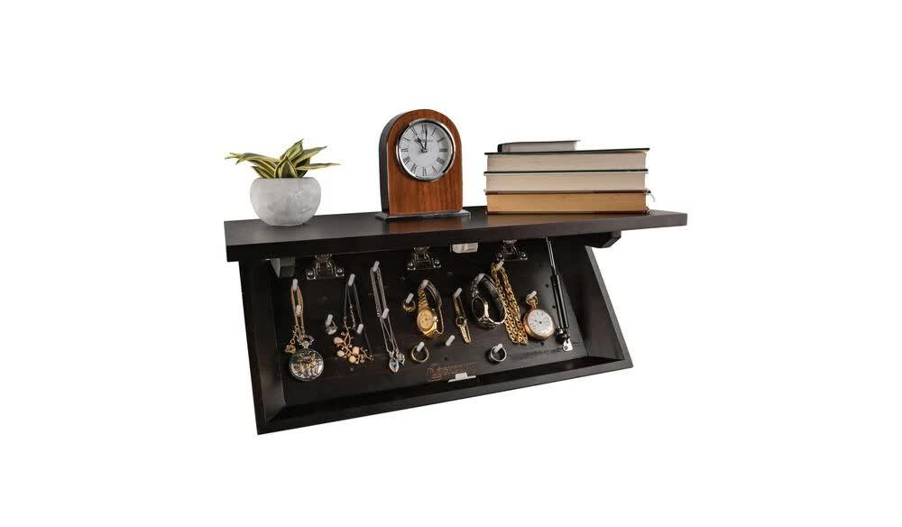 Lockdown In PlainSight Shelf -Walnut Picture of AOB Lockdown In PlainSight Shelf Stained CP2