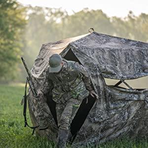 BOG Grave Digger Ground Blind 600D 8.4Hx59.5Lx8.4W - Mossy Oak Picture of AOB BOG Grave Digger Ground Blind 600D Mossy Oak