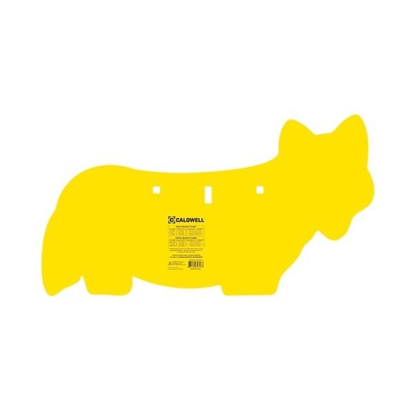 Caldwell AR500 Coyote Steel Hanging Target Yellow Picture of AOB CALDWELL AR500 Coyote Target