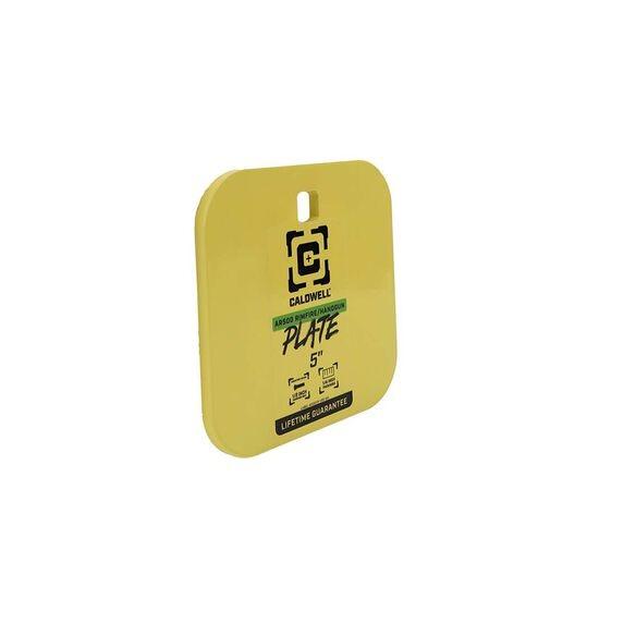 Caldwell AR500 1/4'' Rimfire/Handgun 5'' Square Gong Yellow Picture of AOB CALDWELL AR500 1/4'' Rimfire/Handgun - 5'' Gong