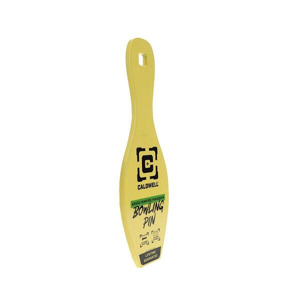 Caldwell AR500 1/4'' Rimfire/Handgun Bowling Pin Target Yellow Picture of AOB CALDWELL AR500 1/4'' Rimfire/Handgun- Bowling Pin Target