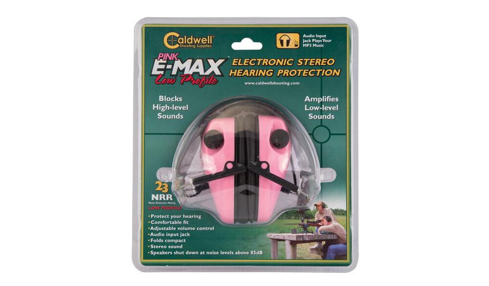 Picture of AOB Caldwell E-MAX Low Profile Hearing Protection - Pink