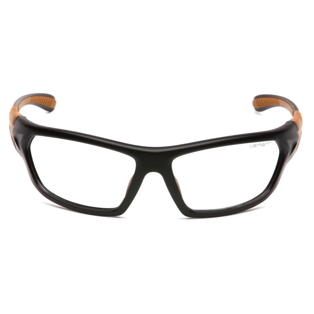 Pyramex Carhartt Carbondale Shooting Glasses Black and Tan with Clear Lens Picture of Pyramex Safety Pyramex Carhartt - Carbondale - Clear Lens with Black/Tan Frame