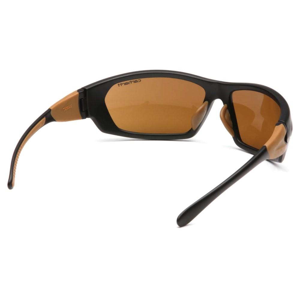 Pyramex Carbondale Heavy Duty Shooting Glasses Black and Tan with Sandstone Bronze Lens Picture of Pyramex Safety Pyramex FF Heavy Duty Safety Glasses Blk-Tan Frame/Sandstone Brnz Lens