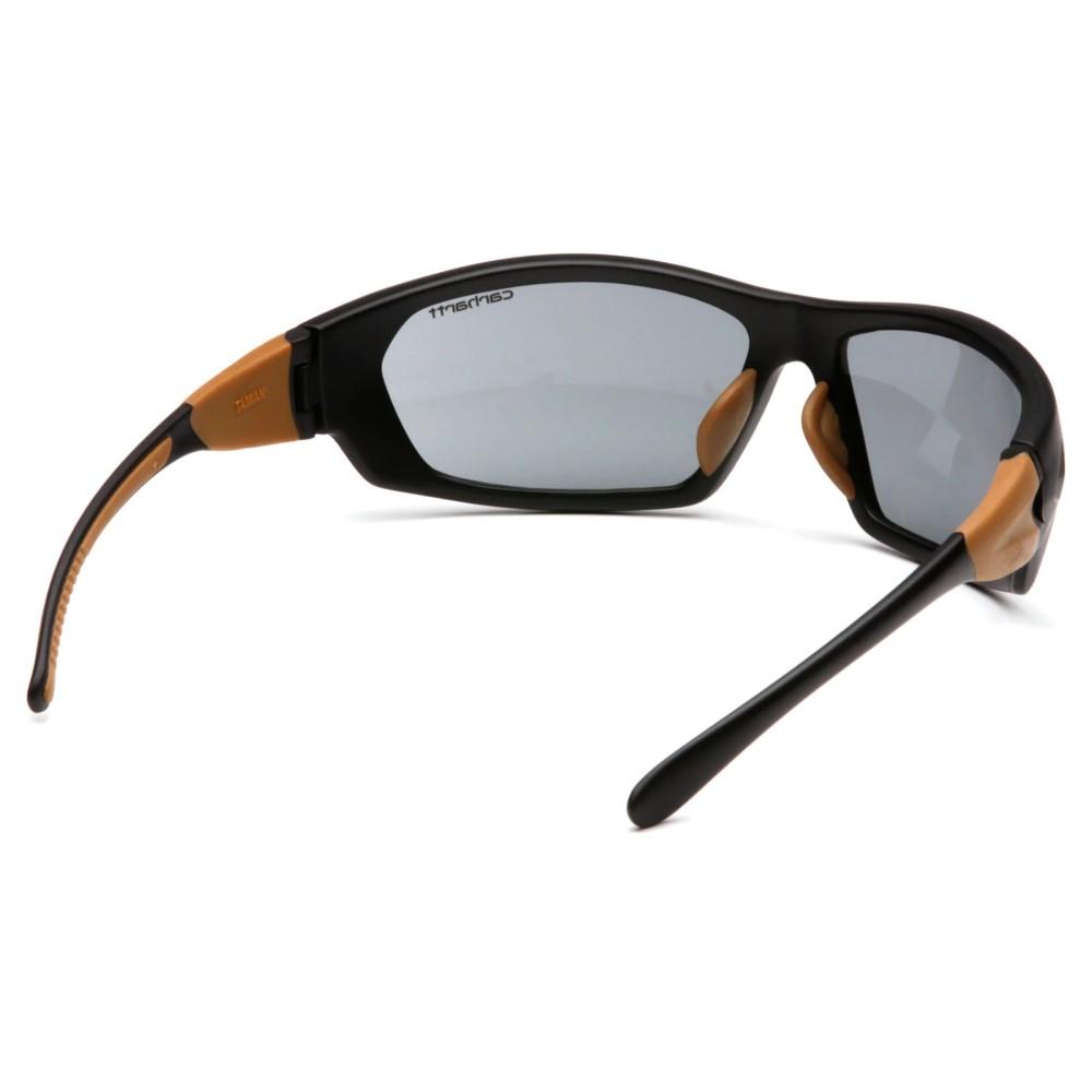 Pyramex Carbondale Heavy Duty Shooting Glasses Black and Tan with Grey Lens Picture of Pyramex Safety Pyramex Full Frame Heavy Duty Safety Glasses Black-Tan Frame/Gray Lens