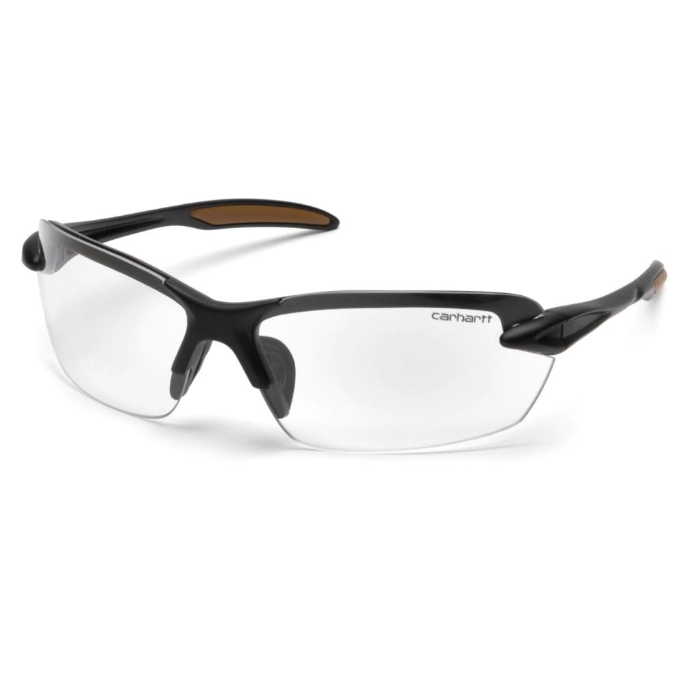 Pyramex Carhartt Spokane Shooting Glasses Black with Clear Lens