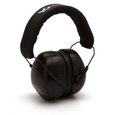 Pyramex VG80 Series Ear Muffs 25dB Black Picture of Pyramex Safety Pyramex Black - NRR 26 dB Low Profile Hearing Protector - VG Clamshell