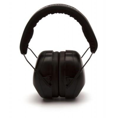 Pyramex VG80 Series Ear Muffs 25dB Black Picture of Pyramex Safety Pyramex Black - NRR 26 dB Low Profile Hearing Protector - VG Clamshell