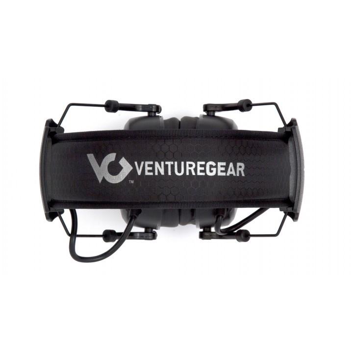 Pyramex Clandestine Ear Electronic Ear Muffs 24dB Black Picture of Pyramex Safety Pyramex Clandestine -NRR 24db Electronic Hearing Protector Earmuff - Black