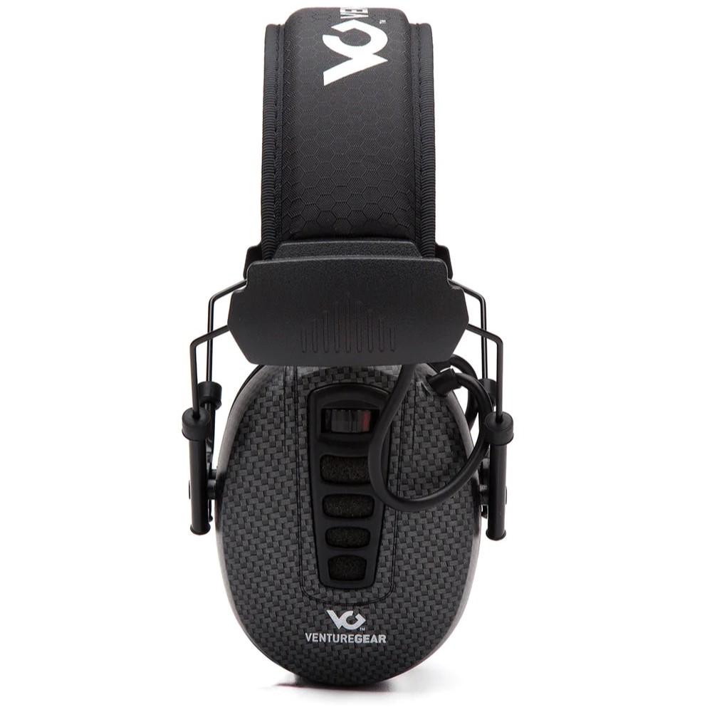 Pyramex Clandestine Electronic Earmuff 24dB Black Graphite Pattern Picture of Pyramex Safety Pyramex Venture Gear - Clandestine Electronic Earmuff - NRR 24dB BLK