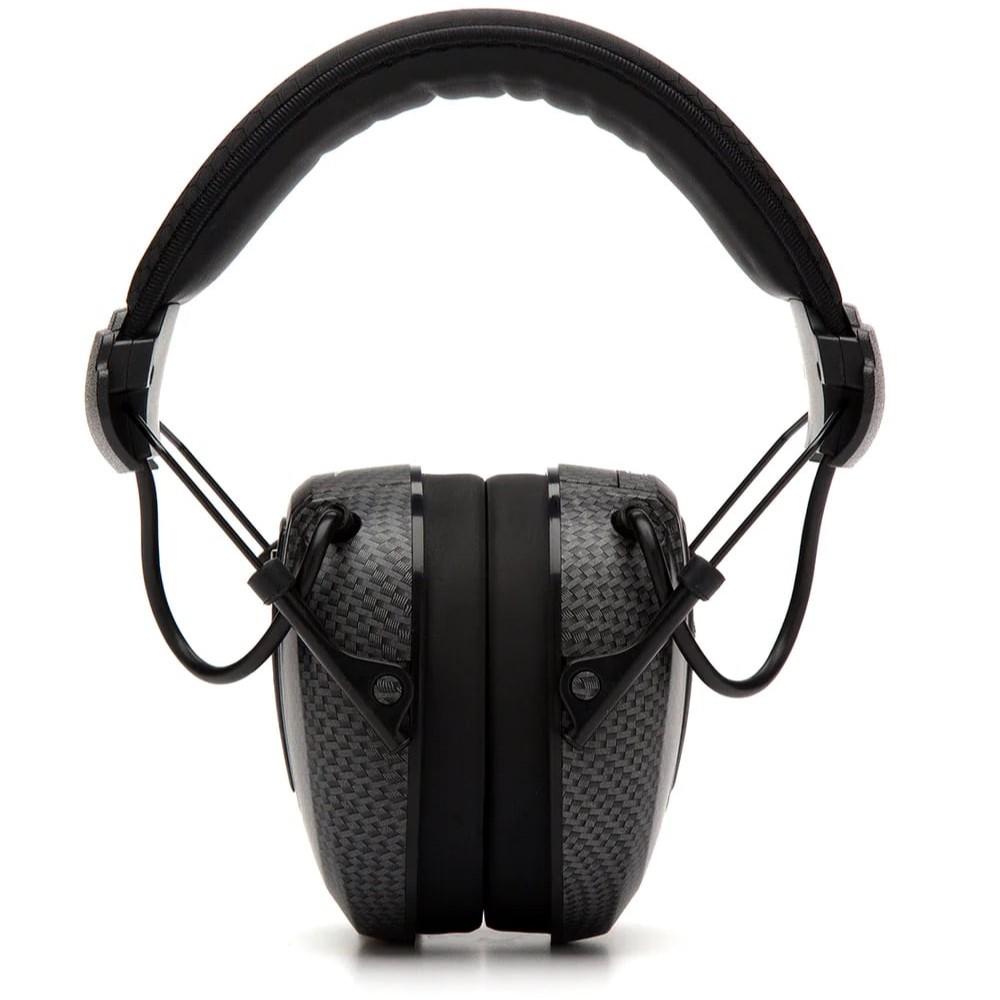 Pyramex Clandestine Electronic Earmuff 24dB Black Graphite Pattern Picture of Pyramex Safety Pyramex Venture Gear - Clandestine Electronic Earmuff - NRR 24dB BLK