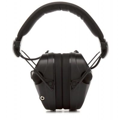 Pyramex Sentinel Electronic Ear Muffs 26dB Black Picture of Pyramex Safety Pyramex Sentinel - NRR 26db Electronic Hearing Protector - Black