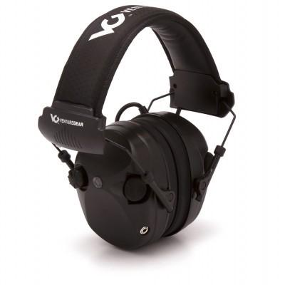 Pyramex Sentinel Electronic Ear Muffs 26dB Black Picture of Pyramex Safety Pyramex Sentinel - NRR 26db Electronic Hearing Protector - Black