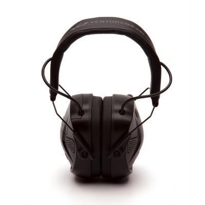 Pyramex Amp Bluetooth Ear Muffs 26dB Black Picture of Pyramex Safety Pyramex Amp BT - NRR 26db Electronic Hearing Protector w/ Blue Tooth -Black