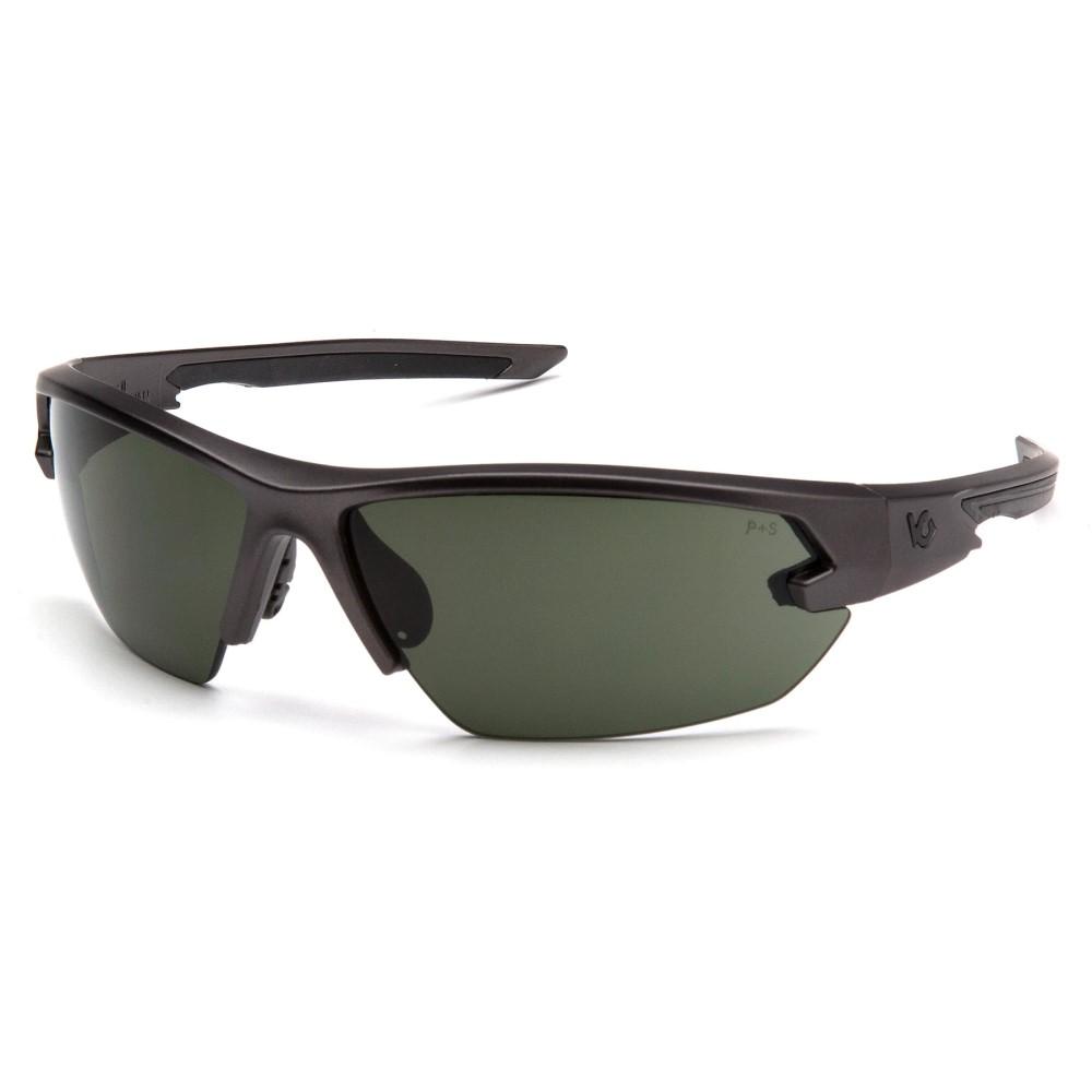 Pyramex Venture Gear Semtex 2.0 Shooting Glasses Gun Metal Frame with Forest Grey Anti-Fog Lens Picture of Pyramex Safety Pyramex VG Semtex 2.0 Gun Metal Frame/Smoke Green Anti-Fog Lens