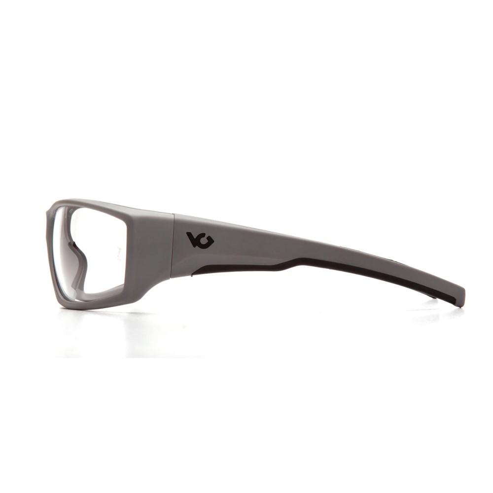 Pyramex Overwatch Shooting Glasses Grey with Clear Lens Anti Fog Picture of Pyramex Safety Pyramex VG Overwatch Urban Gray Frame/Clear Anti-Fog Lens